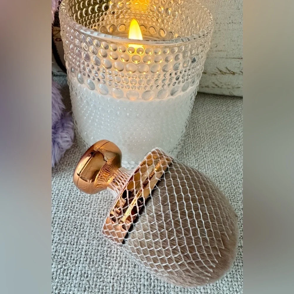 New Women’s Wide Rose Gold Color Makeup or Body Product Brush with Soft Bristles